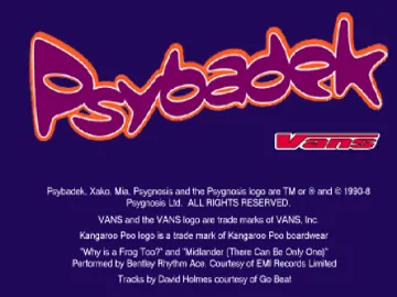 Psybadek (US) screen shot title